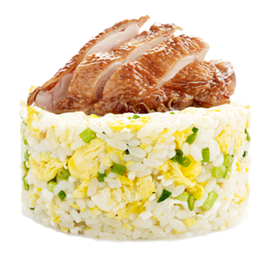 Egg Fried Rice with Grilled Chicken