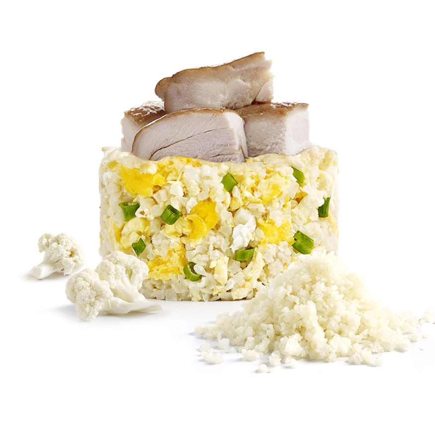 Egg CauliRice with Grilled Chicken